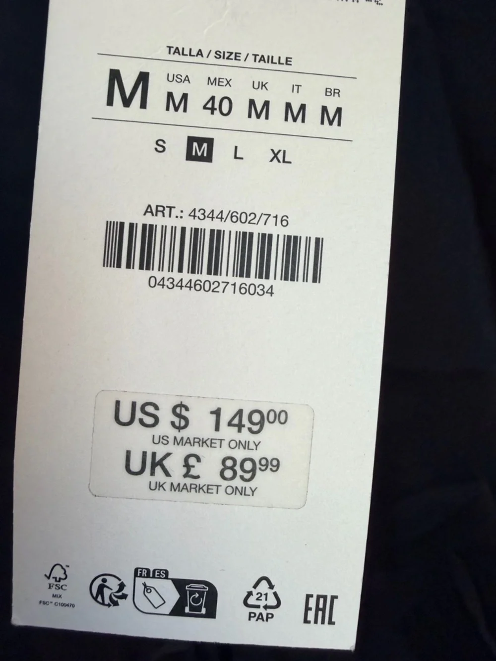 Zara Ludovic De Saint Sernin Black Silk Blend Shirt | M - Picture 4 of 7